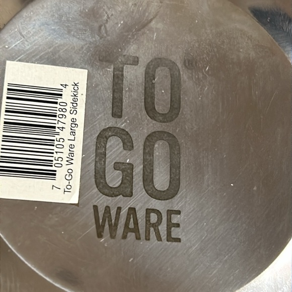 NWT To-Go Ware 2-Tier Stainless Steel Tiffin Lunch Box Plus Large Sidekick - Picture 4 of 8
